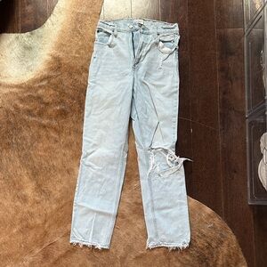 Abercrombie & Fitch Light Blue Straight Leg Jeans